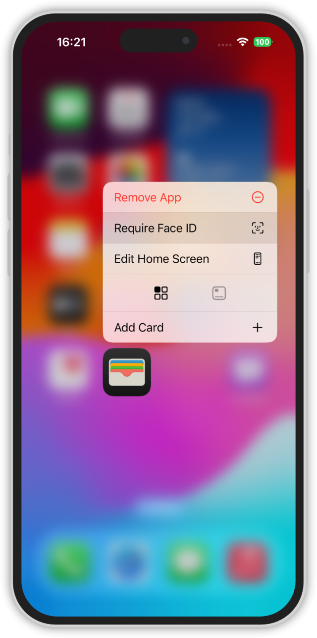Options to lock apps on Apple