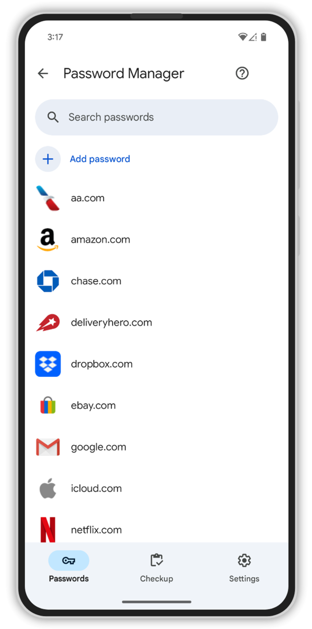 Chrome Password Manager