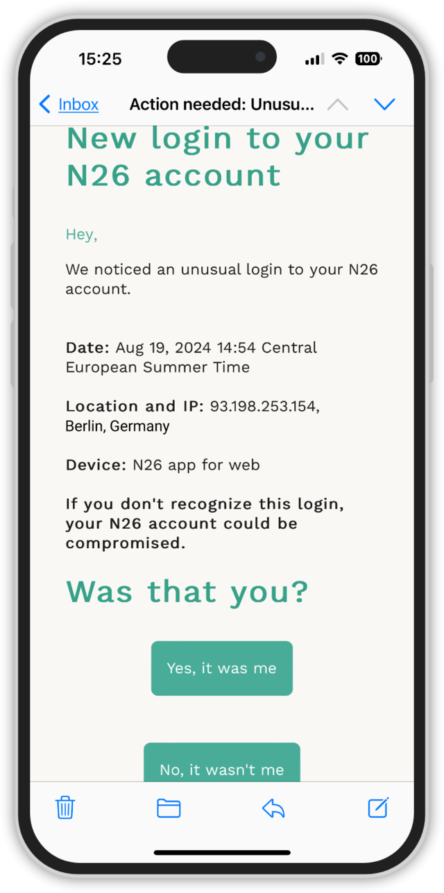 Login Notification